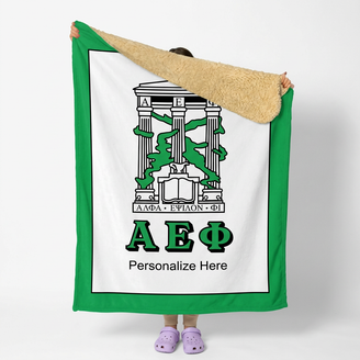 Alpha Epsilon Phi Sherpa Lap Blanket