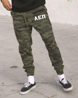  Alpha Epsilon Pi Camo Fleece Pants 