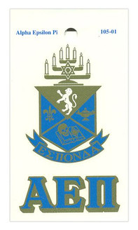 Alpha Epsilon Pi Water Slide Decal