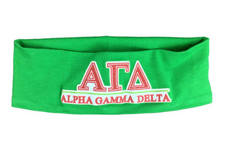 Alpha Gamma Delta Cotton Stretch Headband