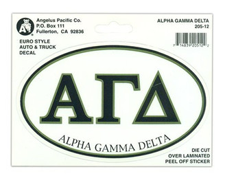 Alpha Gamma Delta Euro Style Sticker