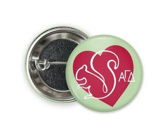 Alpha Gamma Delta Heart Mascot Button