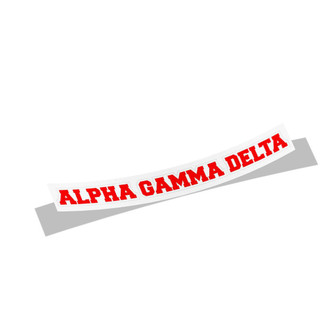 Alpha Gamma Delta Long Window Sticker