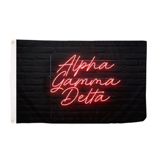 Scotty - DC Alpha Gamma Delta Neon Flag 