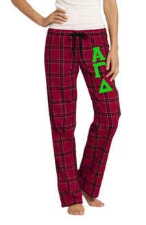 Alpha Gamma Delta Women's Flannel Plaid Pant - PJ's