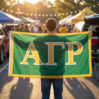 Alpha Gamma Rho Big Greek Letter Flag