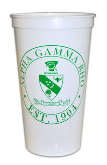 Alpha Gamma Rho Big Plastic Stadium Cup