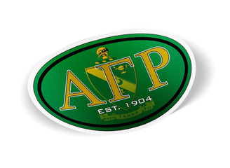  Alpha Gamma Rho Color Oval Decal 