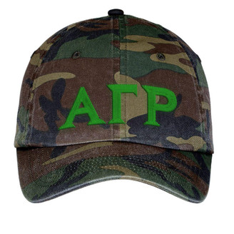  Alpha Gamma Rho Lettered Camouflage Hat 