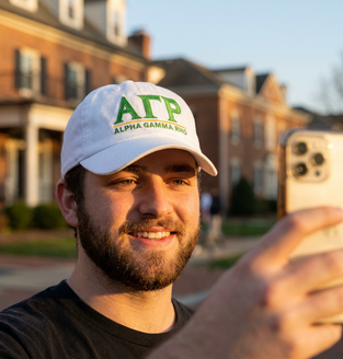 Alpha Gamma Rho World Famous Line Hat