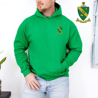  DISCOUNT-Alpha Gamma Rho Patch Hooded Sweatshirt 