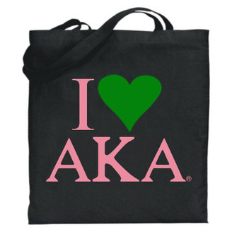 Alpha Kappa Alpha I Love Tote Bags