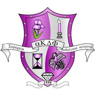  Alpha Kappa Delta Phi Crest - Shield Window Decals Stickers 