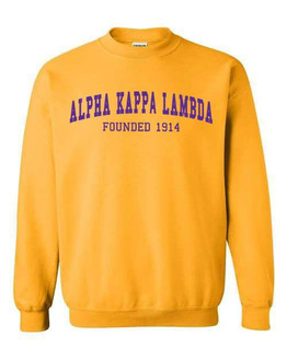  Alpha Kappa Lambda Fraternity Founders Crew Sweatshirt 
