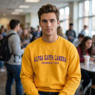 Alpha Kappa Lambda Fraternity Founders Crew Sweatshirt