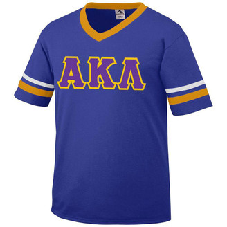  DISCOUNT-Alpha Kappa Lambda Jersey With Greek Applique Letters 
