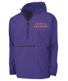 Alpha Kappa Lambda Tackle Twill Lettered Pack N Go Pullover