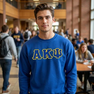 Alpha Kappa Psi Lettered Crewneck Sweatshirt