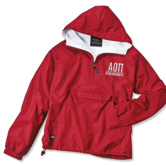  Alpha Omicron Pi Greek Letter Windbreaker Pullovers 