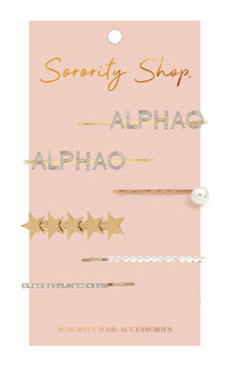 Alpha Omicron Pi Hair Clips