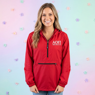 Alpha Omicron Pi Pack-N-Go Pullover