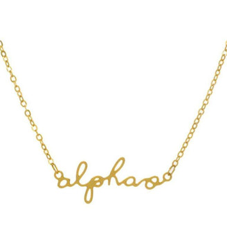Chic Greek- Shawn Paul Alpha Omicron Pi Sorority Script Necklace 