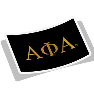 Alpha Phi Alpha Flag Decal Sticker