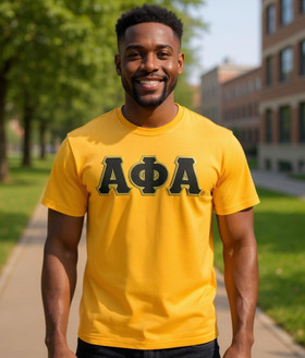 DISCOUNT Alpha Phi Alpha Lettered T-shirt - Best Value
