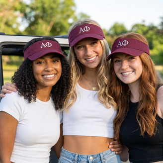 Alpha Phi Greek Letter Visor