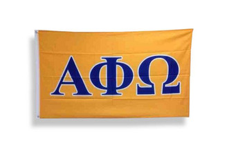Alpha Phi Omega Big Greek Letter Flag
