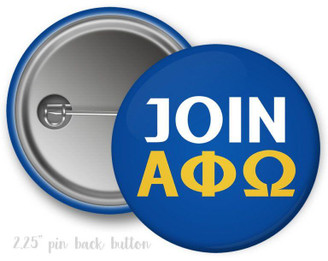 Greekgear Join Alpha Phi Omega Button 