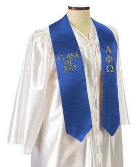  Alpha Phi Omega Embroidered Graduation Sash Stole 