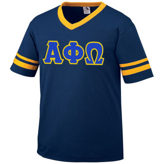 DISCOUNT-Alpha Phi Omega Jersey With Greek Applique Letters