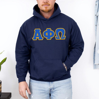  Alpha Phi Omega Custom Twill Hooded Sweatshirt 