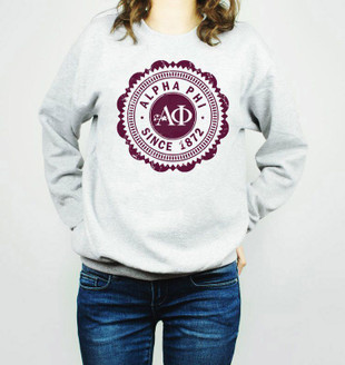 Alpha Phi Seal Crewneck Sweatshirt