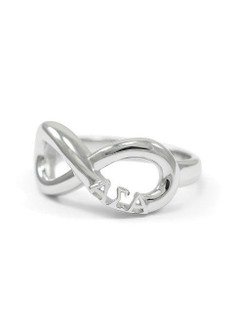 TCS Alpha Sigma Alpha sorority Infinity Ring 