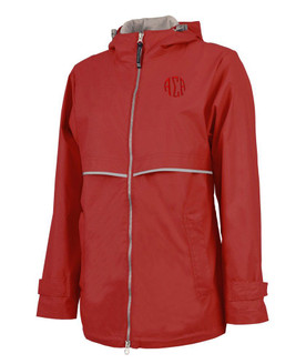 Alpha Sigma Alpha New Englander Circle Monogram Rain Coat