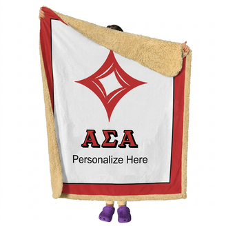 Alpha Sigma Alpha Sherpa Lap Blanket