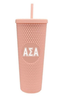 Alpha Sigma Alpha Studded Tumblers