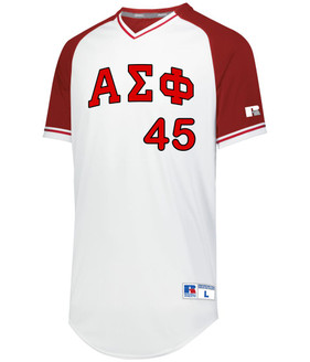 Alpha Sigma Phi Classic V-Neck Baseball Jersey