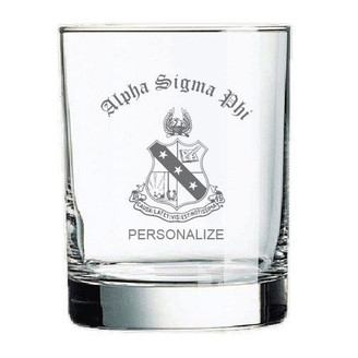 Alpha Sigma Phi Old Style Glass
