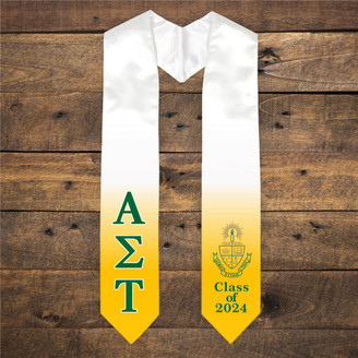 Alpha Sigma Tau Extra Fancy Greek Class Of 2024 Graduation Stole