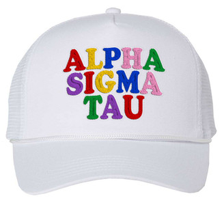 Alpha Sigma Tau Rainbow Trucker Hat