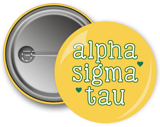 Alpha Sigma Tau Script Button
