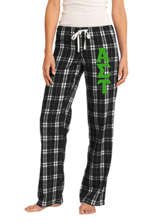 Alpha Sigma Tau Women's Flannel Plaid Pant - PJ's