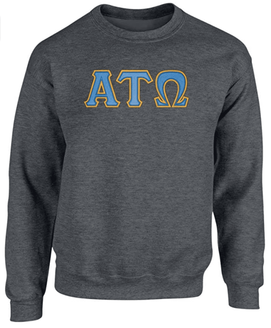 Alpha Tau Omega - 2 Day Ship Twill Crewneck Sweatshirt