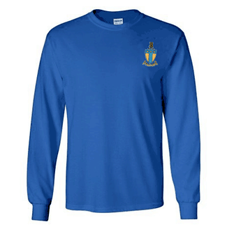 DISCOUNT-Alpha Tau Omega Fraternity Crest - Shield Longsleeve Tee