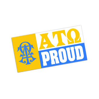 Alpha Tau Omega Proud Bumper Sticker - CLOSEOUT