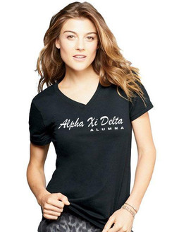  Alpha Xi Delta Alumna V-neck 