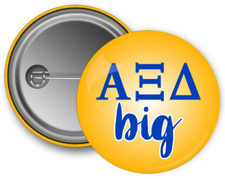 Uptown Greek Alpha Xi Delta Big Button 